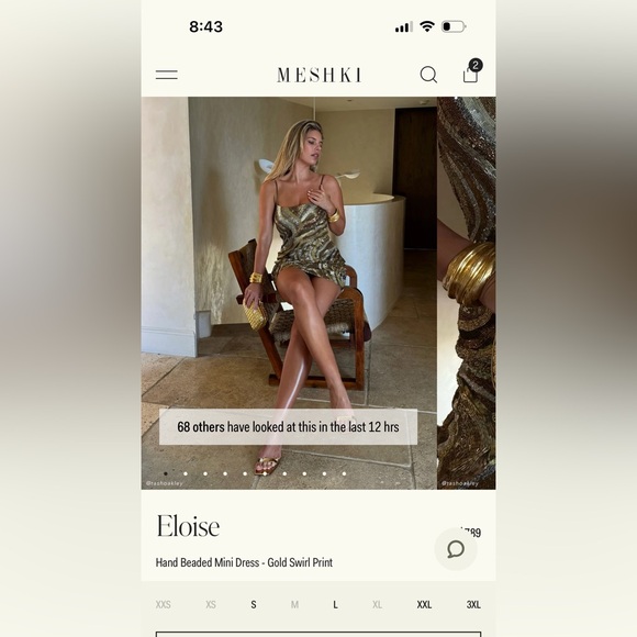 Meshki Eloise Mini Dress XS - Picture 4 of 12